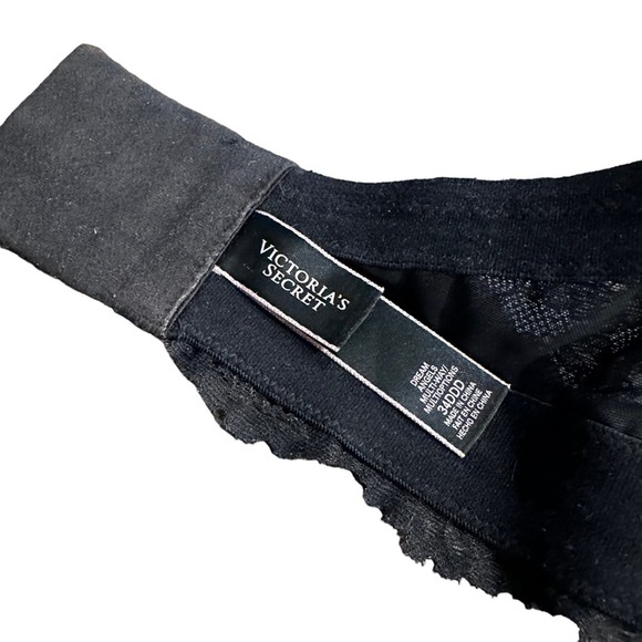 Victorias Secret Dream Angels Multi Way Bra Light Padding Wired Lace Black 34DDD - Picture 6 of 9